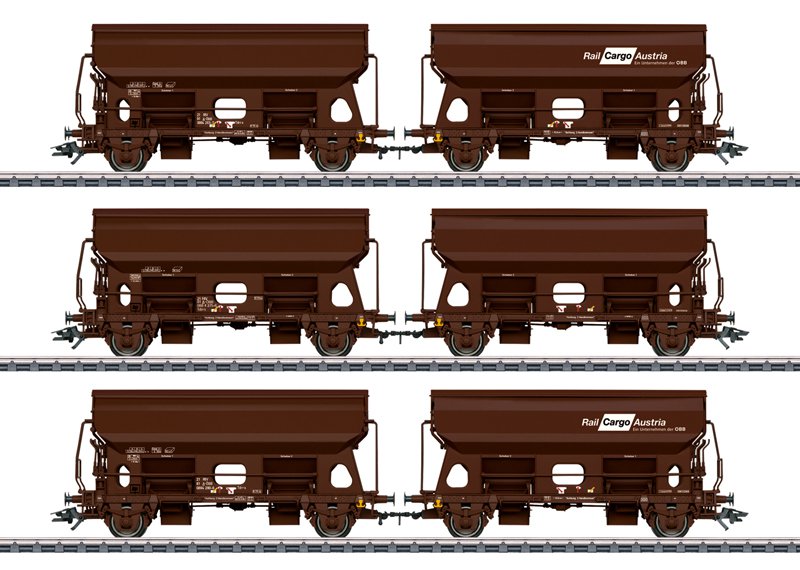 Marklin : Wagons à toit pivotant RCA 6pcs