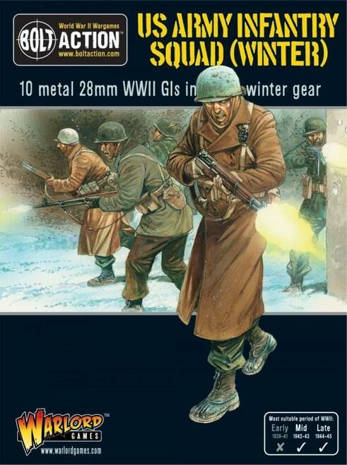 Bolt Action : US Army Infantry squad (Winter)