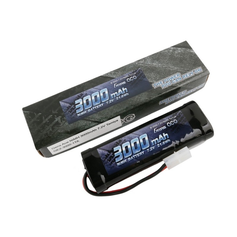 Gens Ace Pack NiMh 7.2V-3000Mah (Tamiya-Plug)