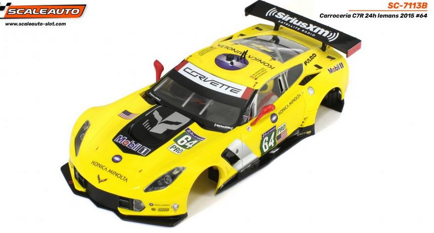 Scaleauto : Carrosserie corvette C7R GT3