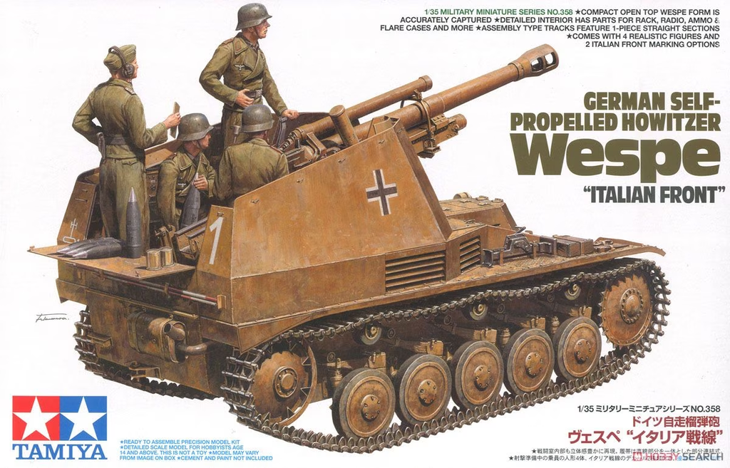 Tamiya : German Self-Propelled Howitzer Wespe
Italian Front