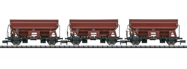 Minitrix : SET DE TROIS WAGONS SIDE DUMP 