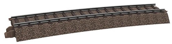 Trix : RAIL COURBE R3  515mm 15°