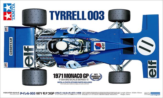 TYRRELL 003 Gp Monaco 1971 avec Photodécoupe