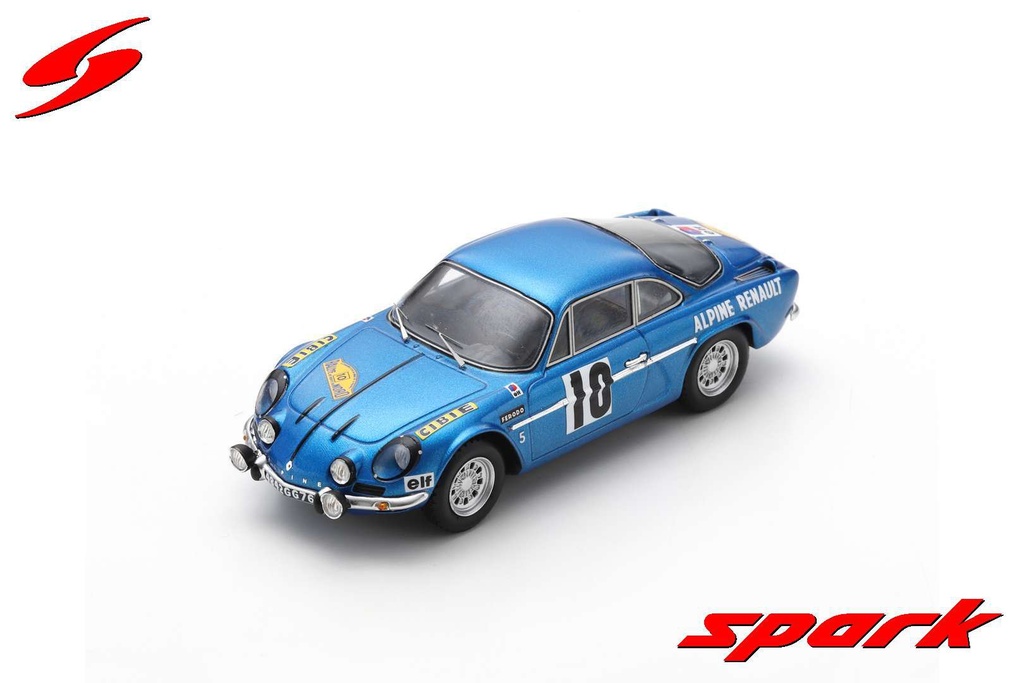 ALPINE A110 N°10 WINNER RALLYE DES ROUTES DU NORD 1969 JEAN VINATIER - MARCEL CALLEWAERT