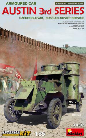 Miniart : Armoured Car Austin 3rd series │ Czechoslovak, Russian, Soviet service. Interior Kit