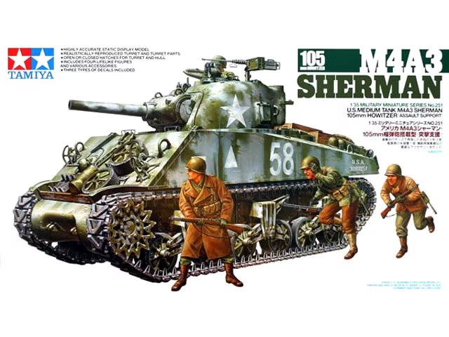 Tamiya : M4A3 Sherman 105mm Howitzer