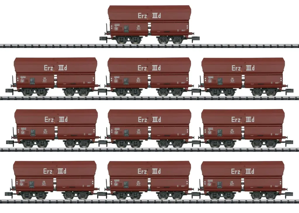 10 WAGONS A DECHARGEMENT ERZ IIID