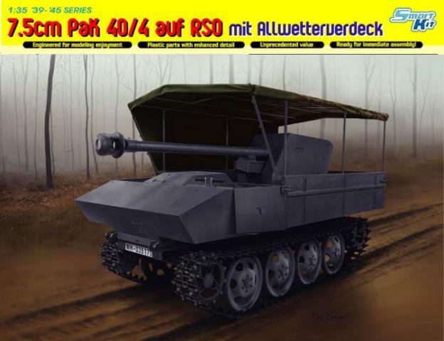 Dragon : 7.5cm PaK 40/4 auf RSO │ mit cover