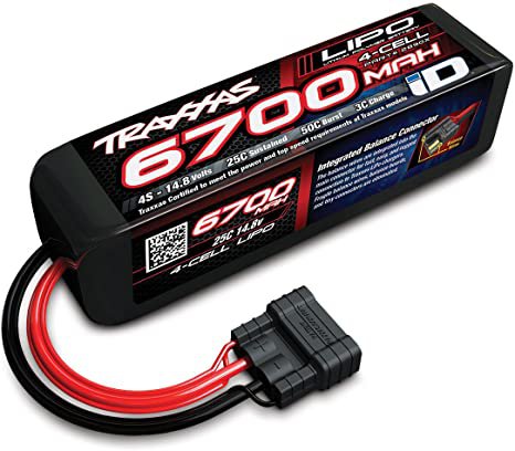 Traxxas ID : Accu Li-po 14.8v (4S) - 6700Mah 25C (Traxxas ID Plug)