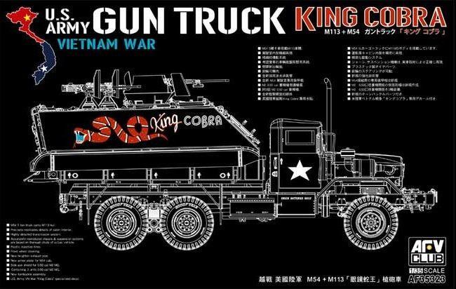 AFV Club : US Army Gun Truck "King Cobra" │ M113 + M54