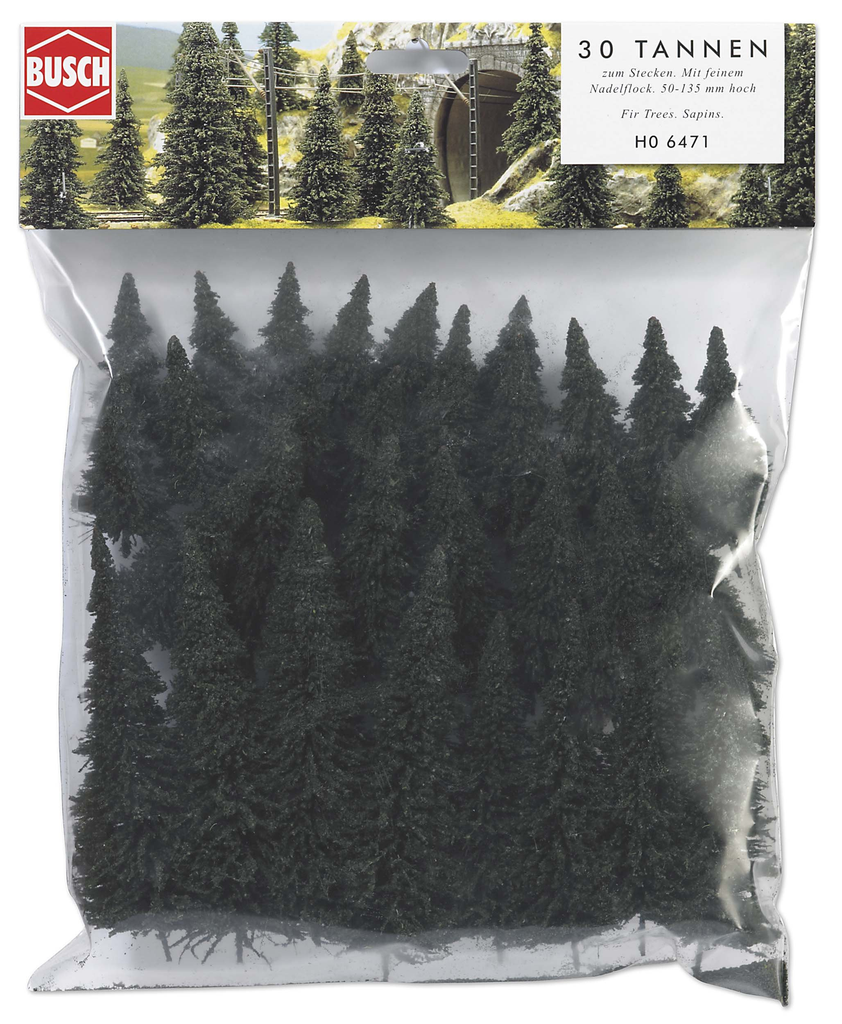 Busch : 30 Sapins 50-135mm