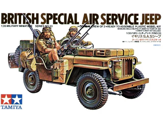 Tamiya : British Special Air Service Jeep │ With crew of 2