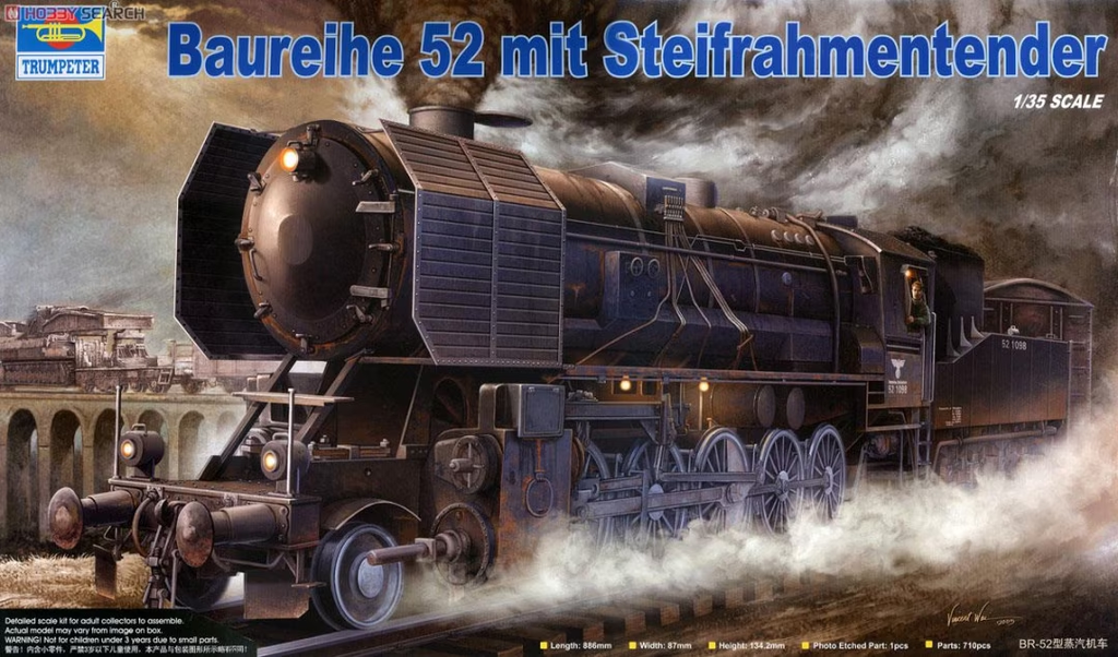 Trumpeter : Baureihe 52 mit Steifrahmentender