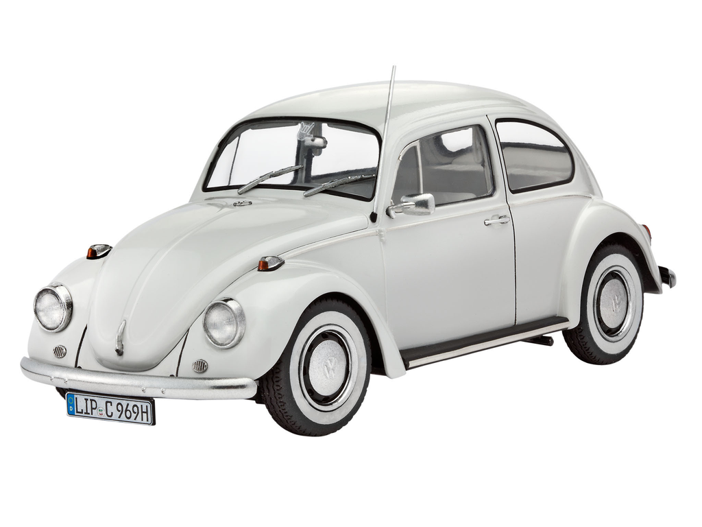 Revell : Volkswagen Coccinelle Berline │ Blanche - 1968 │ Avec Kit de démarrage 