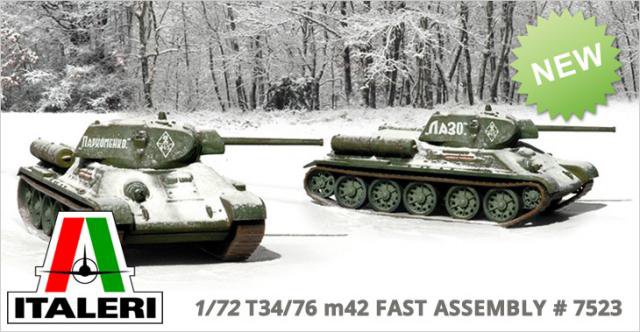 Italeri : T34/76 Model 1942 │ T34/76 Model 1942