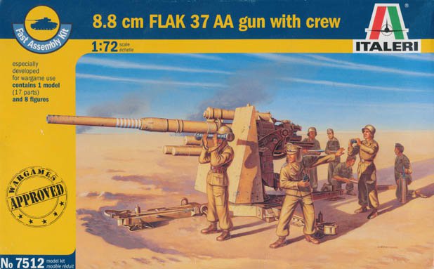 Italeri : 8.8 cm. flak 37 aa gun