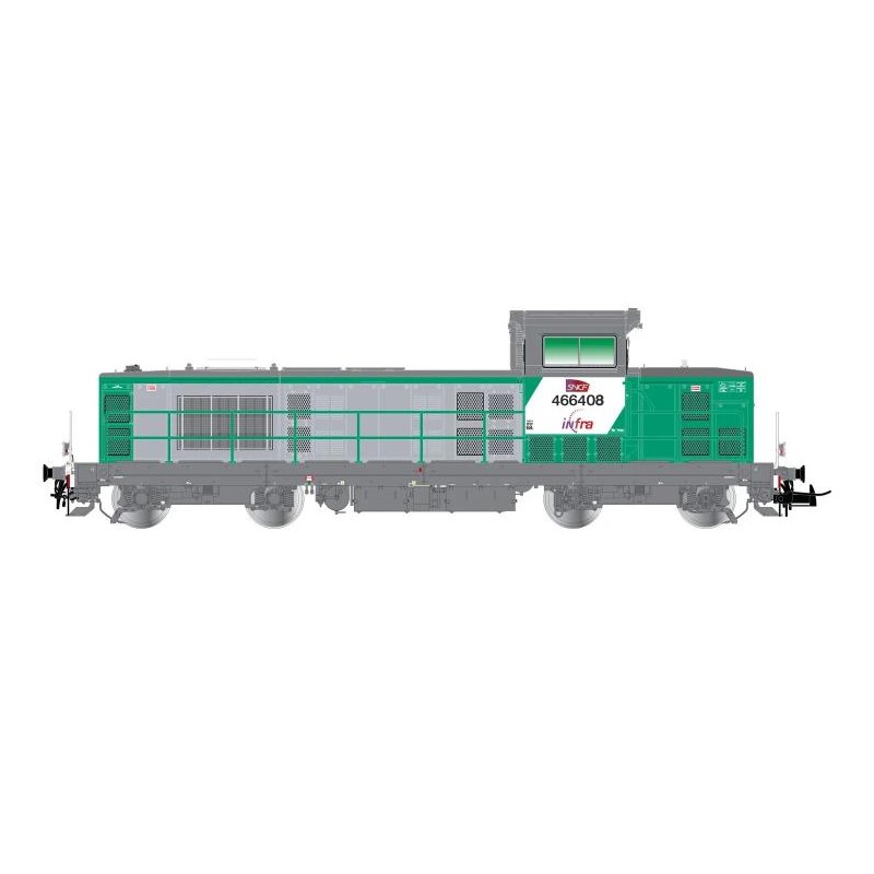 Jouef : Locomotive Diesel BB66400 Livrée vert Infra