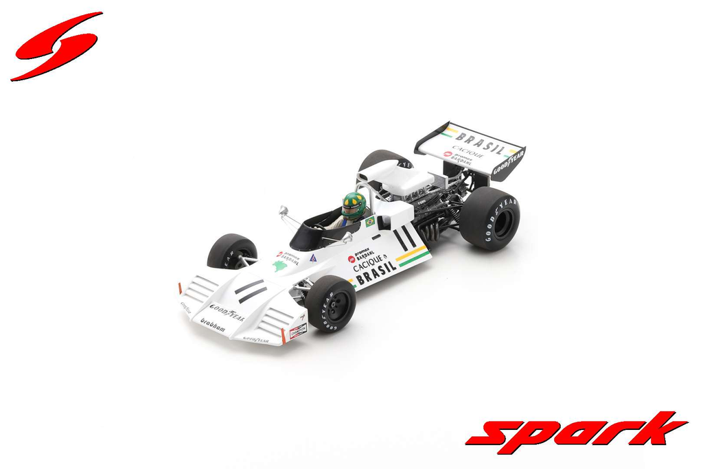 Spark : Brabham BT42 │ #11 - Monaco GP 1973 - Wilson Fittipaldi With Acrylic Cover