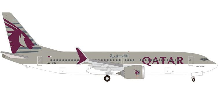 Herpa : Boeing 737 Max 8 │Qatar Airways