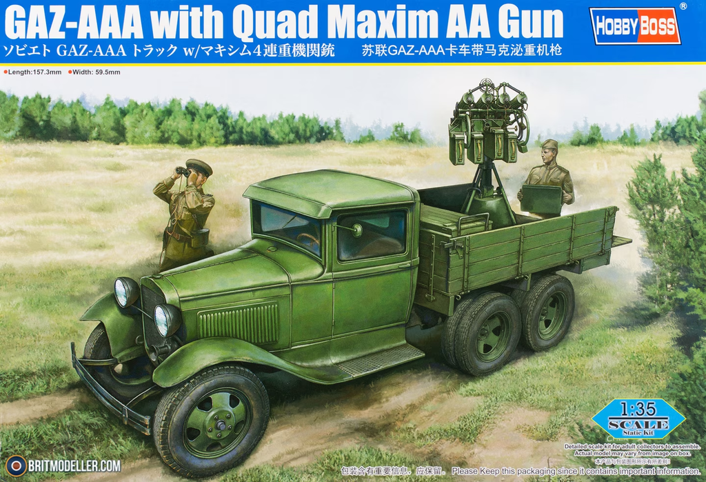 HobbyBoss : GAZ-AAA with Quad Maxim AA Gun