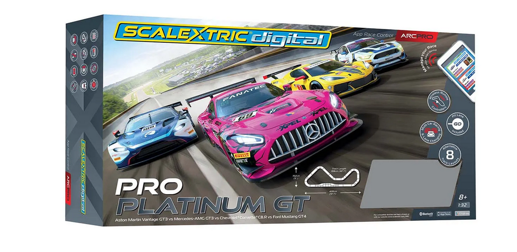 Scalextric : Circuit Pro Platinum GT - Digital ARCPRO - 4 Voitures