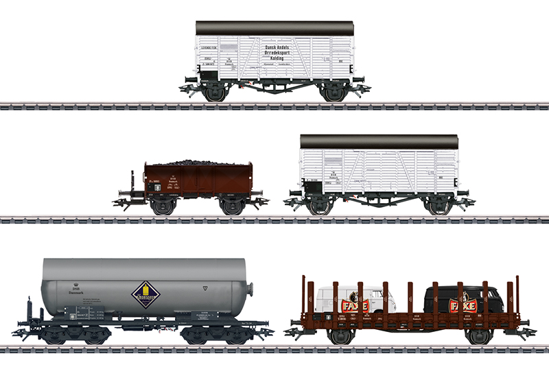 Marklin : Coffret de wagons marchandises DSB