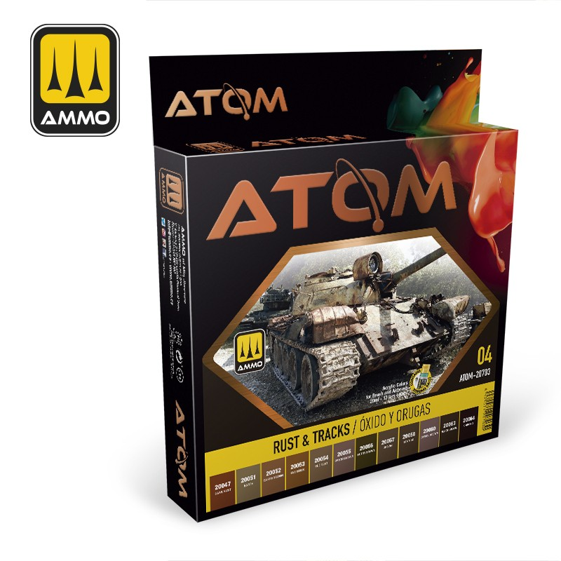 MIG Atom : Set Acrylique - Rust & Track│ Pack #04 │ Atom Acrylique Paint