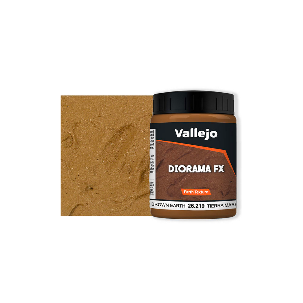 Vallejo : Brown Earth - 200ml │ Texture - Diorama FX