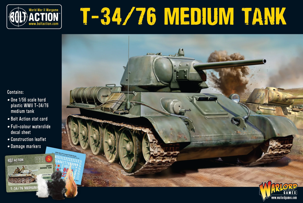 Bolt Action : T-34/76 Medium Tank │ Early - Mid - Late 