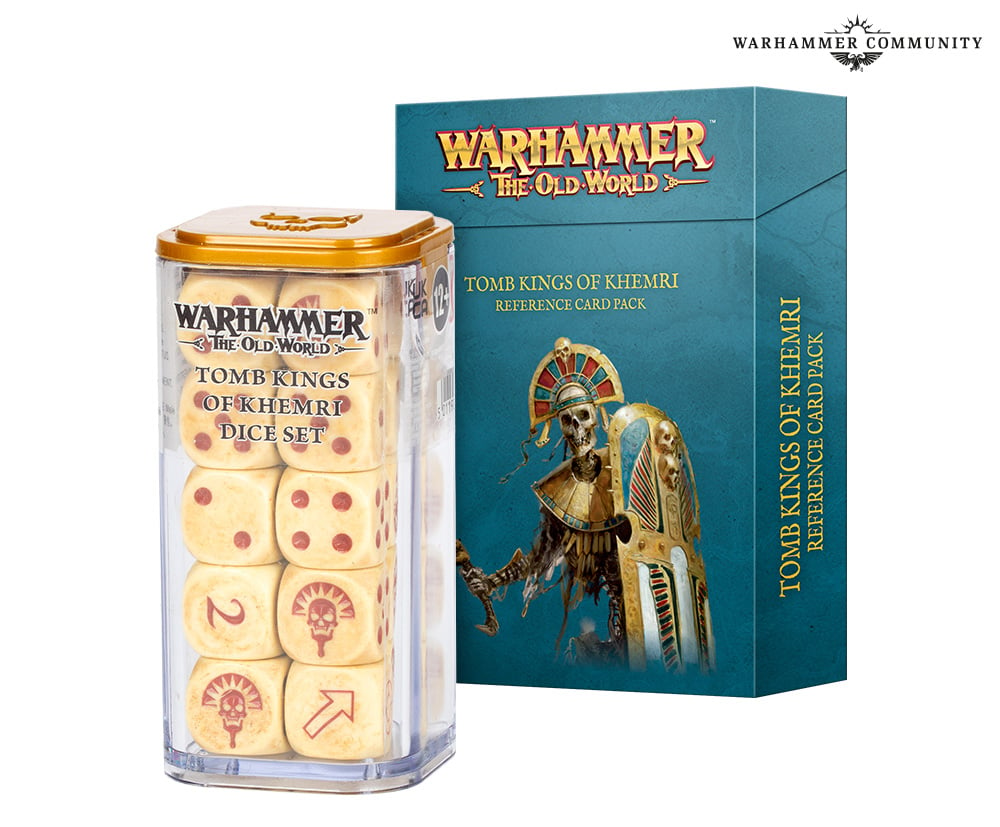 Roi des Tombes de Khemri : Set de dès │ Warhammer The Old World