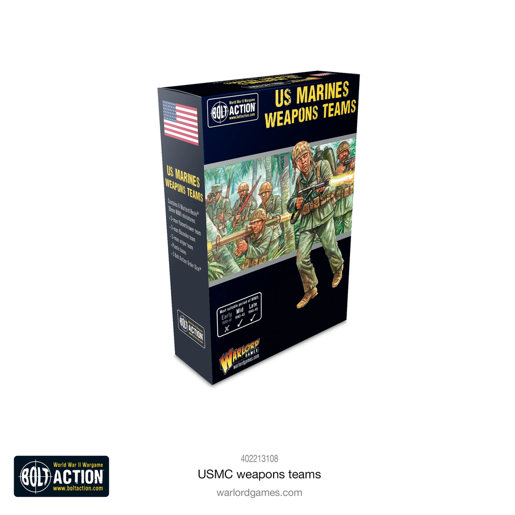 Bolt Action : US Marines Weapons Teams │ Mid - Late