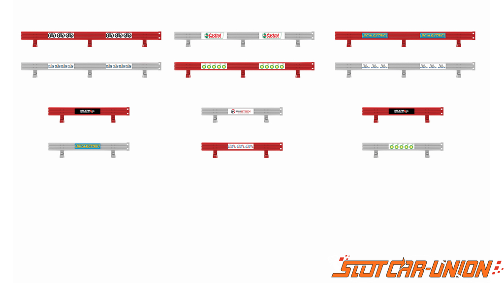 Scalextric : Barrieres 6x 290mm et 6 168mm