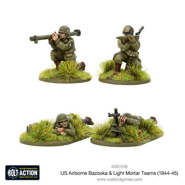 Bolt Action : US Airborne Bazooka & light mortar teams (1944-45) │ Late