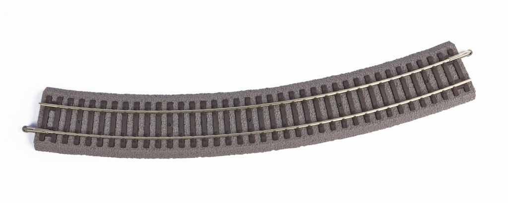 Piko : Rail Courbe R4 R546mm avec Ballast [55414]