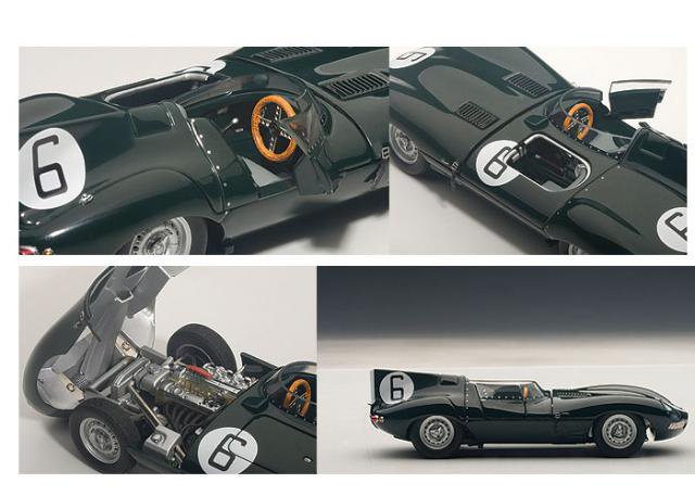 Jaguar Type D Full Details - #6 Winner 24h Le Mans Hawthorn Bueb [Socle du Modèle endommagé] 