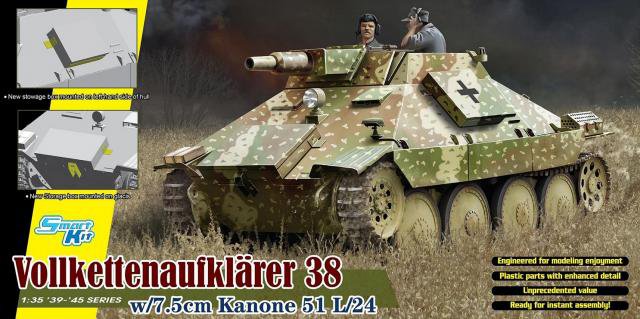 Dragon : Vollkettenaufklarer 38 with 7.5cm canon 51 l/24