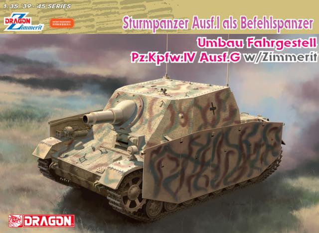 Dragon : Sturmpanzer IV Brummbär Sd.Kfz 166 I. Serie als Befehlspanzer