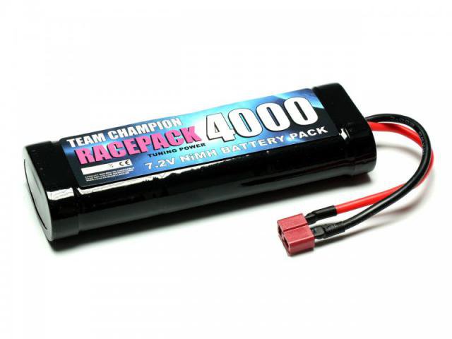 Team Chamion Pack NiMh 7.2V-4000Mah (Tamiya-Plug/Dean-Plug)