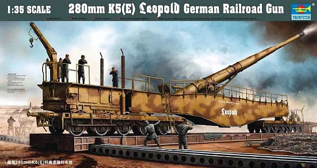 Trumpeter : 280mm K5(E) Leopold German Railroad Gun