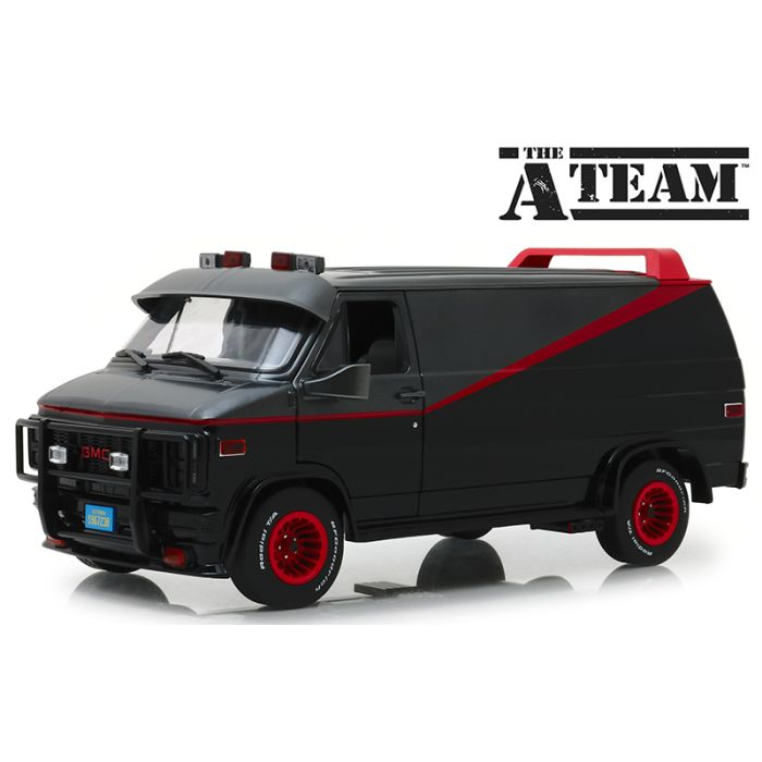 Greenlight : GMC Van A Team 1983 - Black │ L'agence Tous risque 