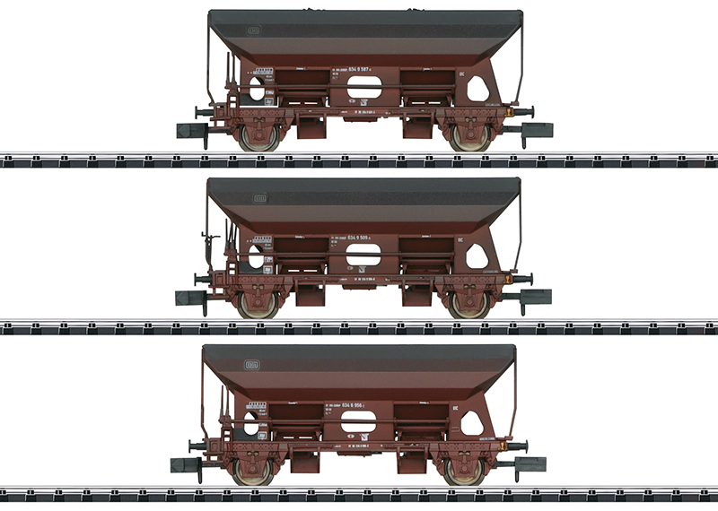 Minitrix : 3 Wagons Fcs090 transport de charbons