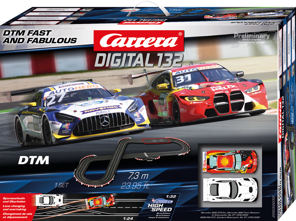 Carrera : Circuit Digital 132 Fast and Fabulous Mercedes AMG GT3 - BMW M4 GT3 