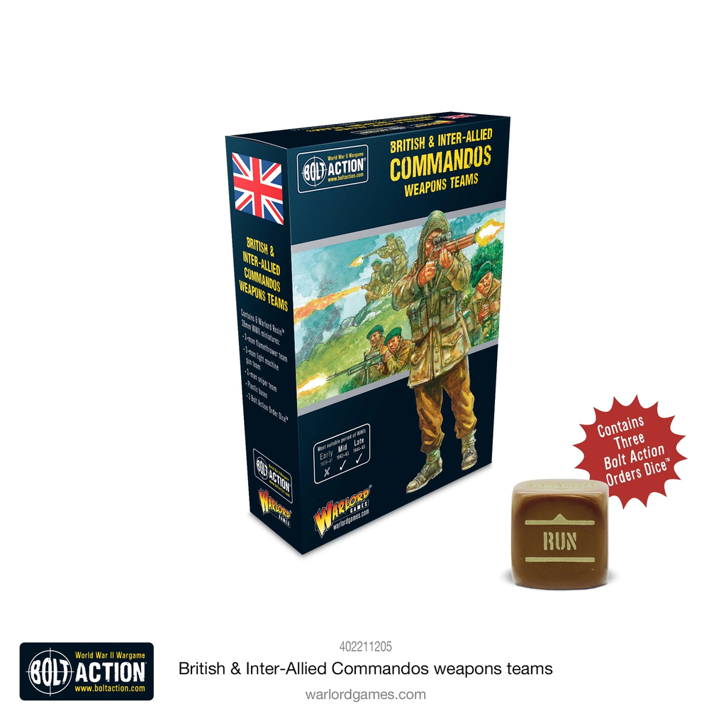 Bolt Action : British & Inter-Allied Commandos Weapons Teams │ Mid - Late