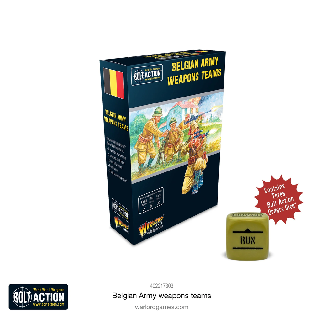 Bolt Action : Belgian Army Weapons Teams │ Early