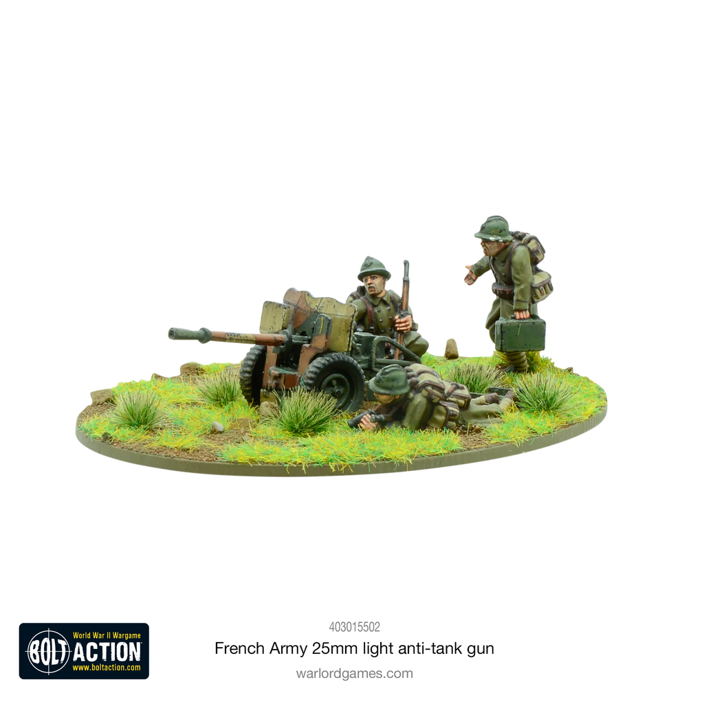 Bolt Action : French Army 25mm Light Anti-Tank Gun