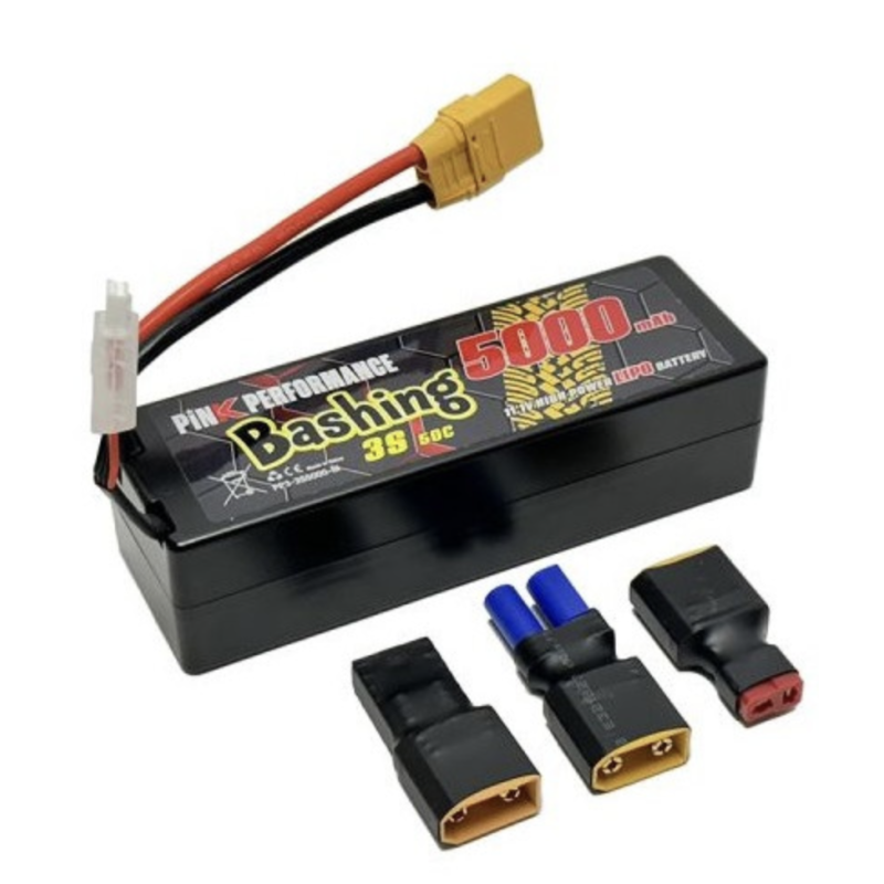 Pink Performance : Accu Bashing Lipo 11.1V (3S) 5000mah 50C (Multi Plug)