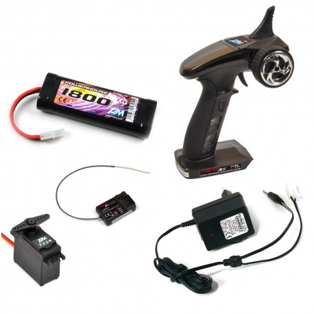 T2M : Pack Combo Radio Racer 3S / Accu Nimh 1800mah & Chargeur / Servo moteur 3.5kg