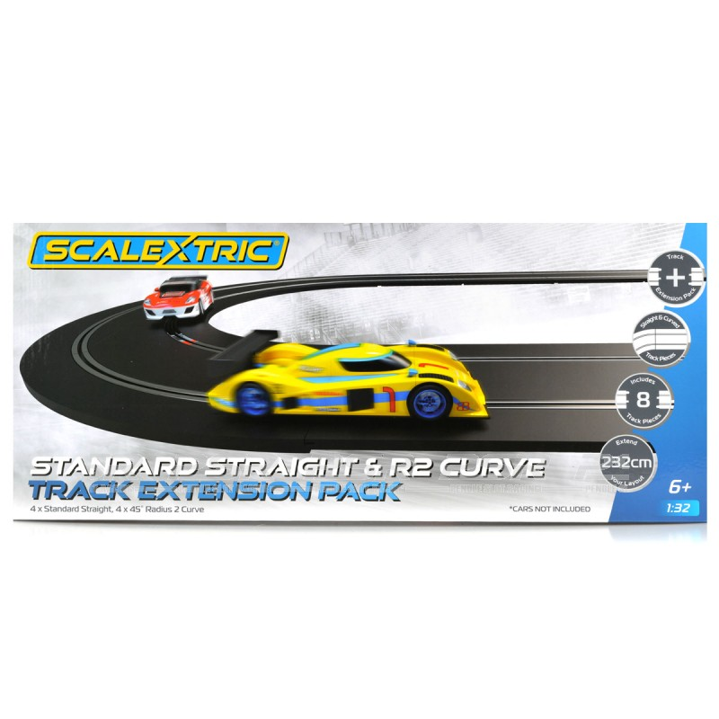 Scalextric : Pack d'extension  - Droite Standard & Courbe R2