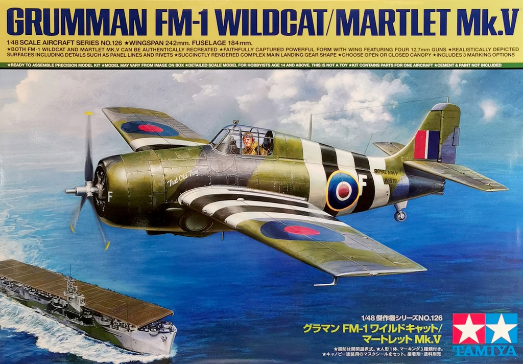 Tamiya ; Grumman FM-1 Wildcat/Martlet Mk.V